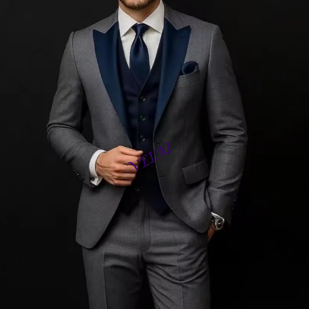 Men'S Grooming Daily - CustomizedDark Grey And Navy Blue Formal