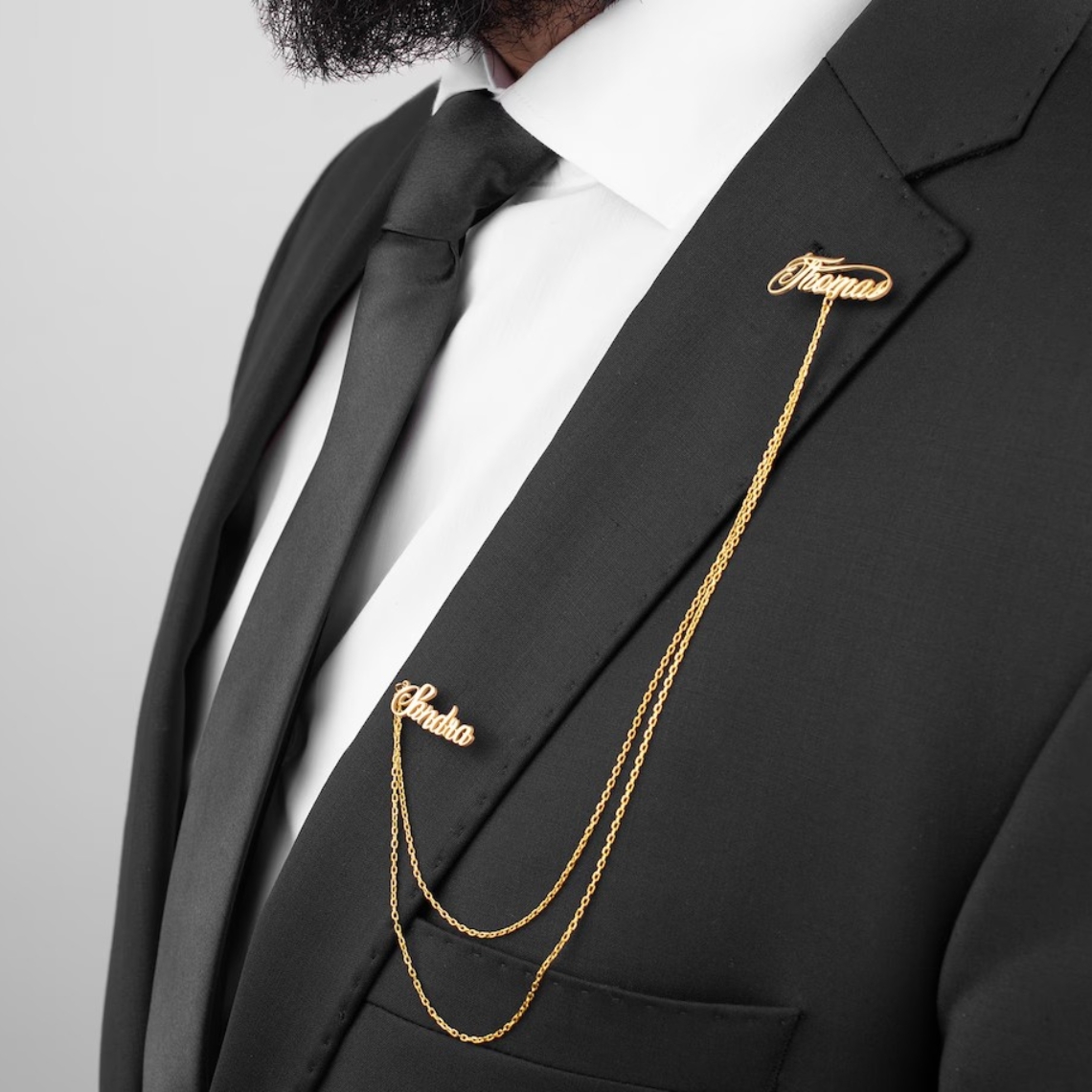 Custom Double Name Brooch Men  - Men'S Grooming Daily recensione e prezzo