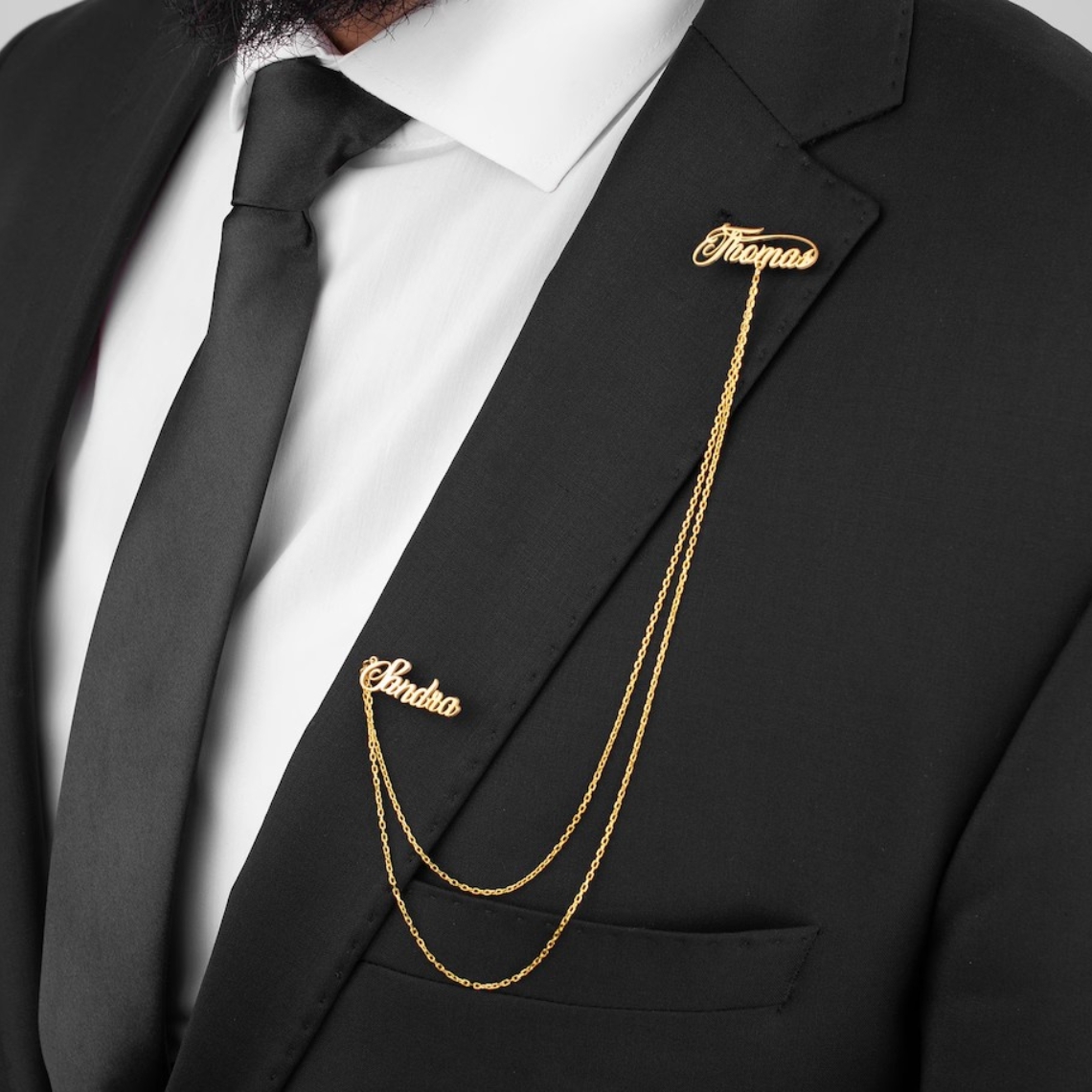 Custom Double Name Brooch Men  - Men'S Grooming Daily recensione e prezzo