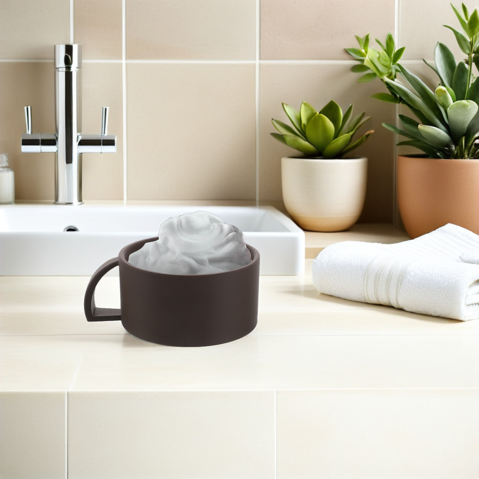 Shaving Bowl for Men Brown Wid - Men'S Grooming Daily recensione e prezzo