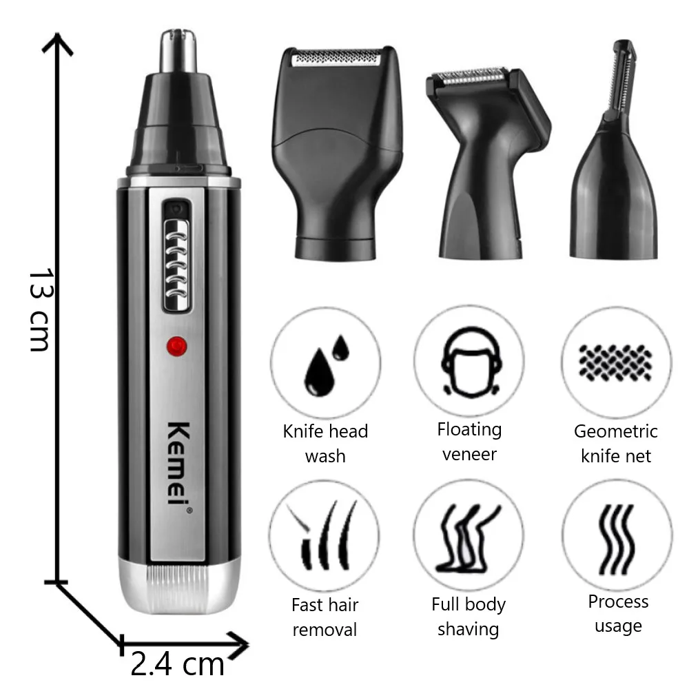 Kemei 4 in 1 trimmer for men E - Grooming Men'S Eyebrows recensione e prezzo