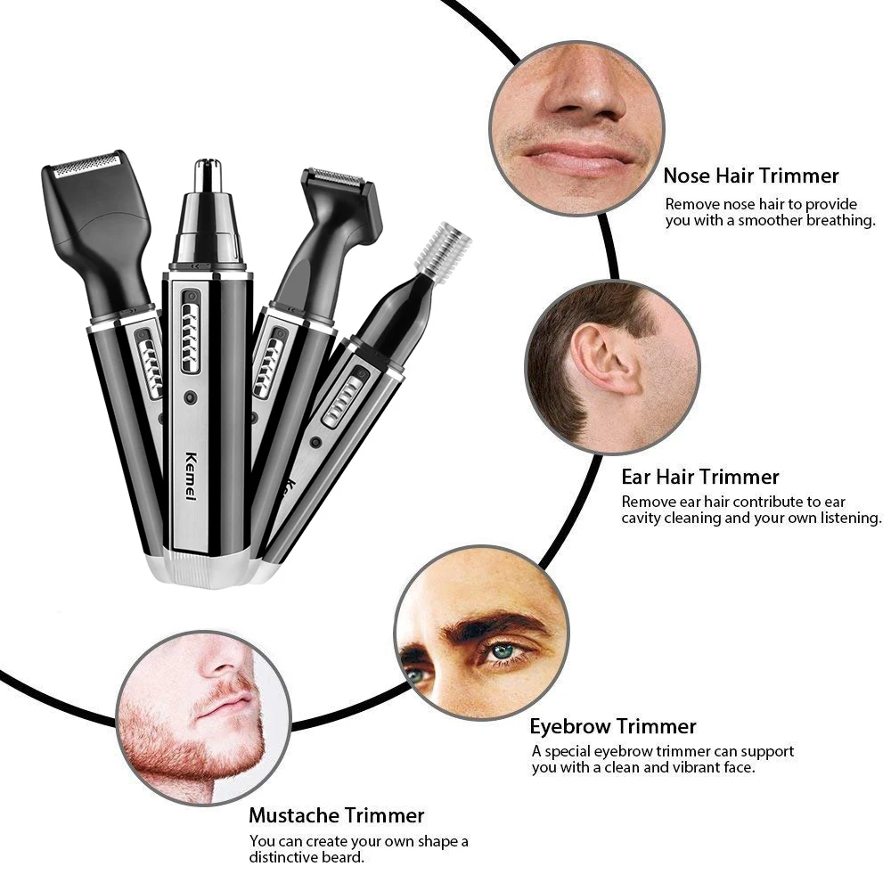 Kemei rechargeable electric al - Grooming Men'S Eyebrows recensione e prezzo