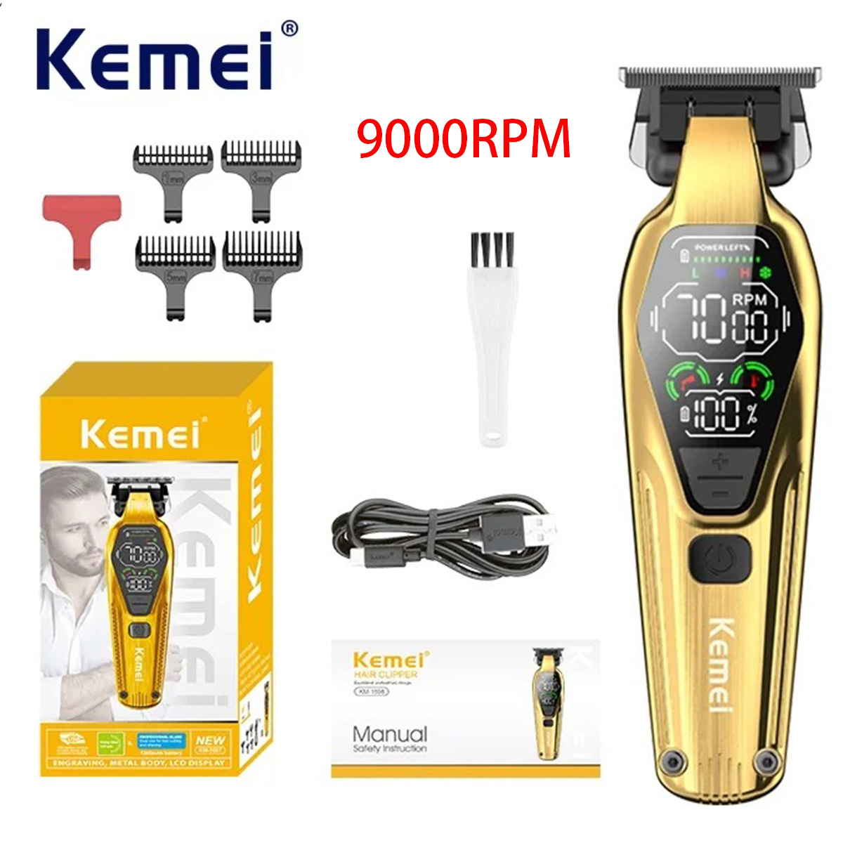Kemei Mens Hair Clippers Profe - Grooming Men'S Eyebrows recensione e prezzo
