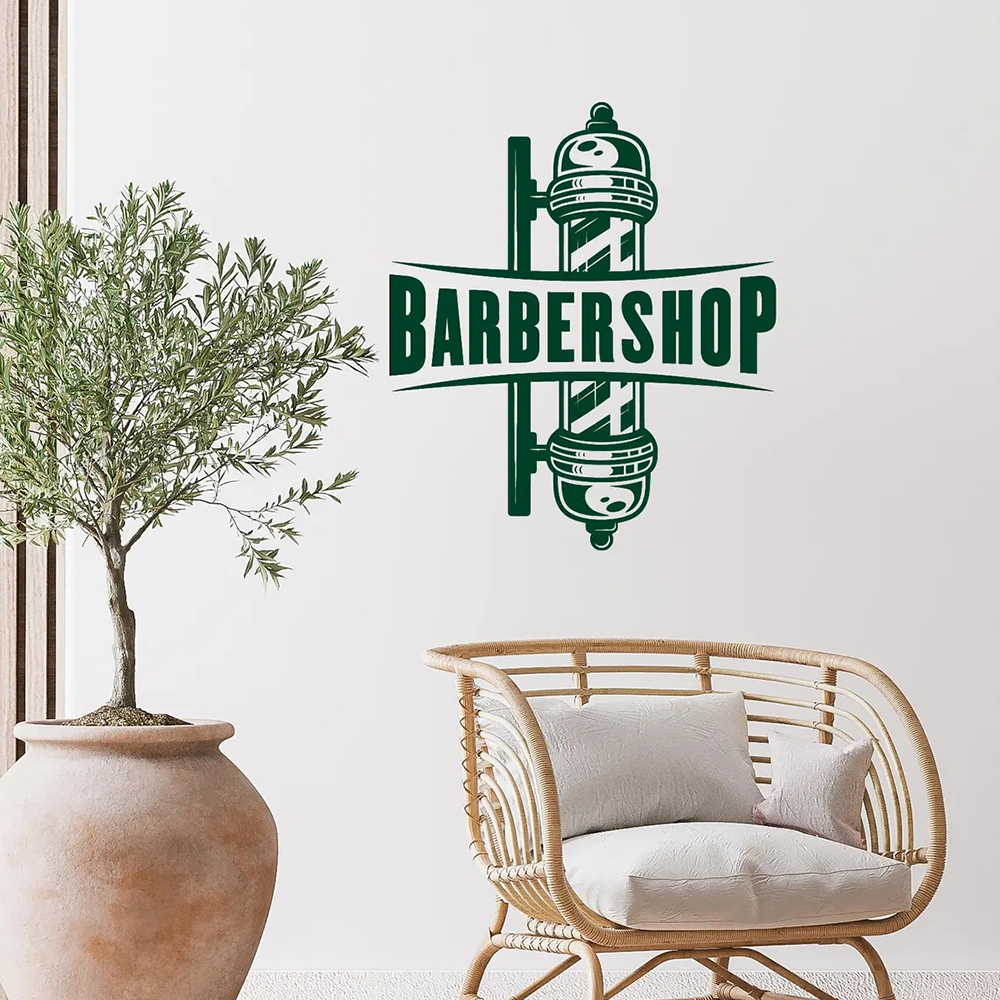 Barbershop Sign Vinyl Wall Dec - Men'S Grooming Package recensione e prezzo