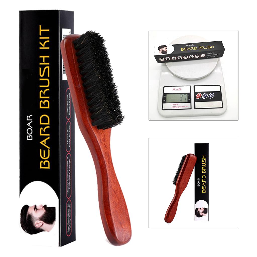 Wooden Beard Brush Long Handle - Men Grooming Home recensione e prezzo